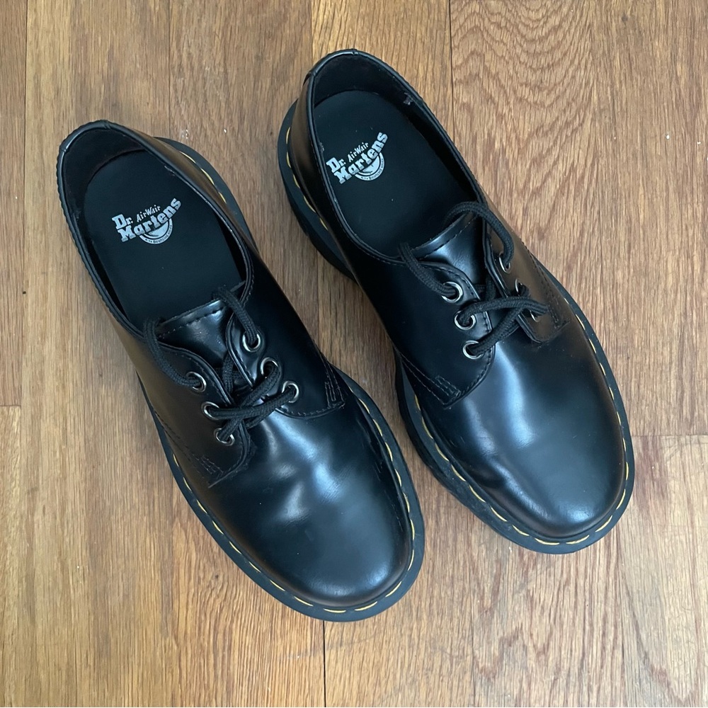 Dr Martins 1461 Quad Platform Oxfords EU38 / US7 Black - Picture 2 of 7